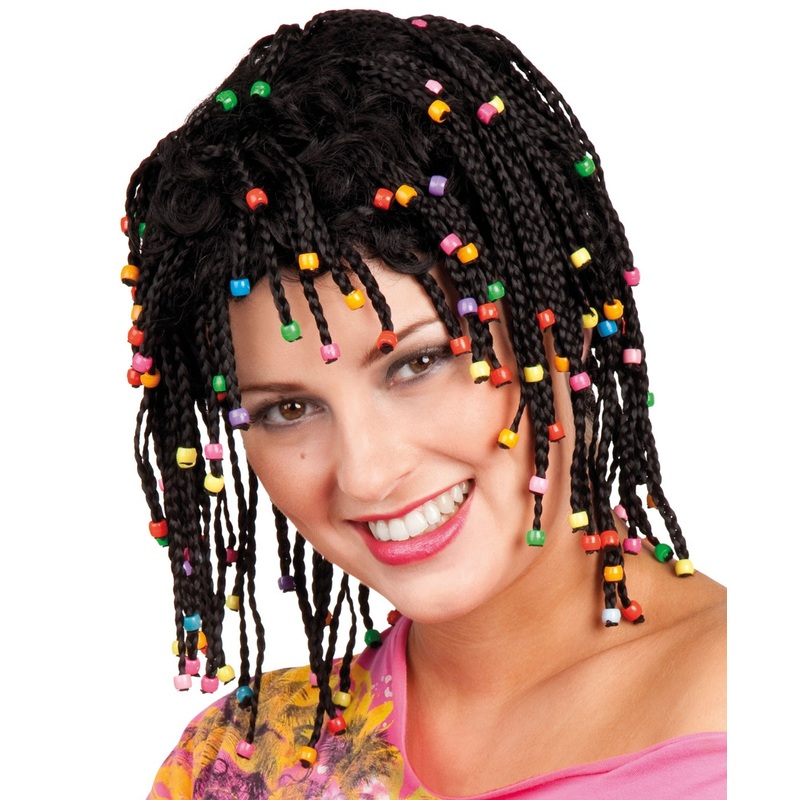 Rasta braids beaded wig