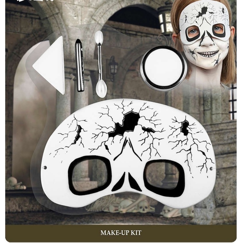 Skull Make Up Set with Mask