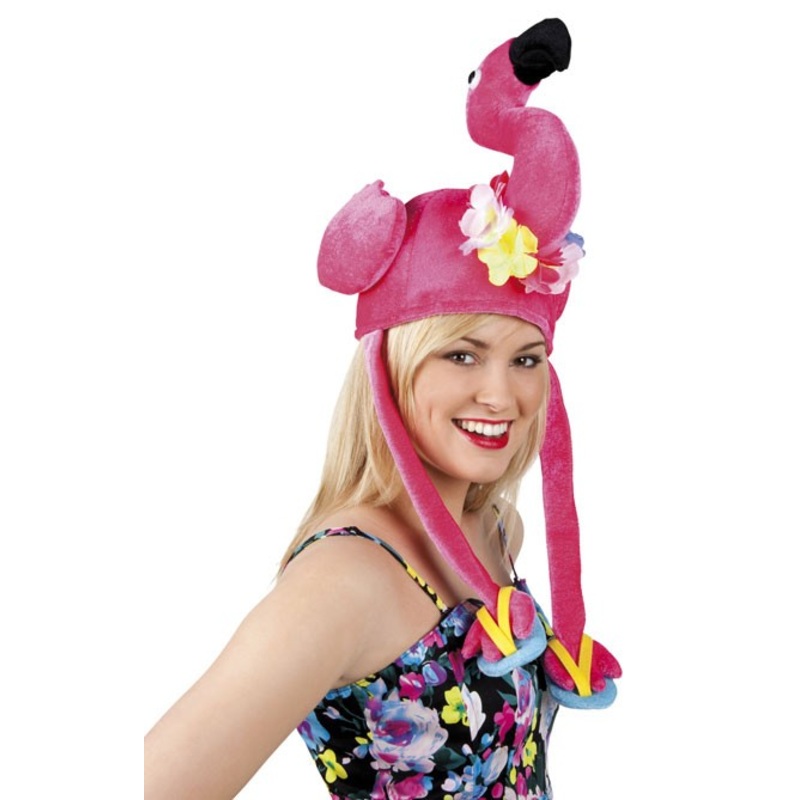 Tropical flamingo party hat