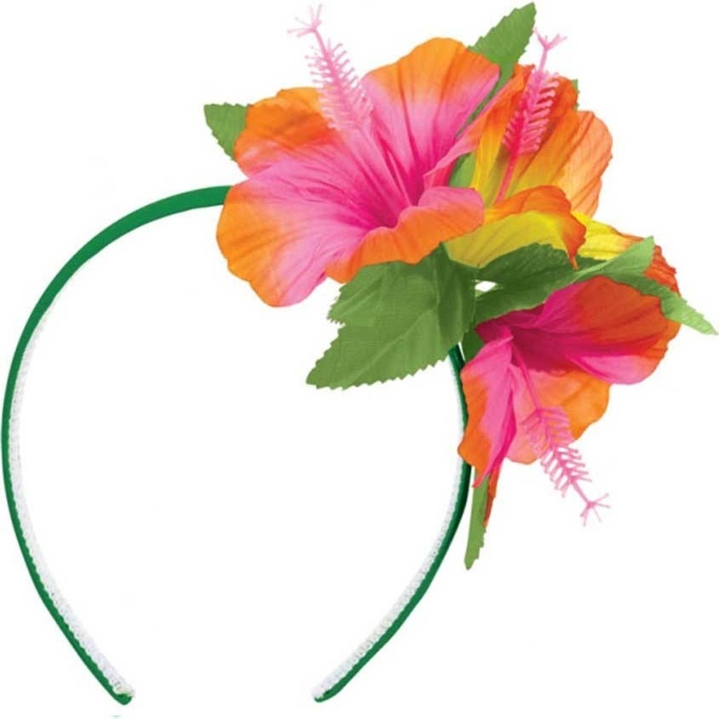 Tropical headband with flower