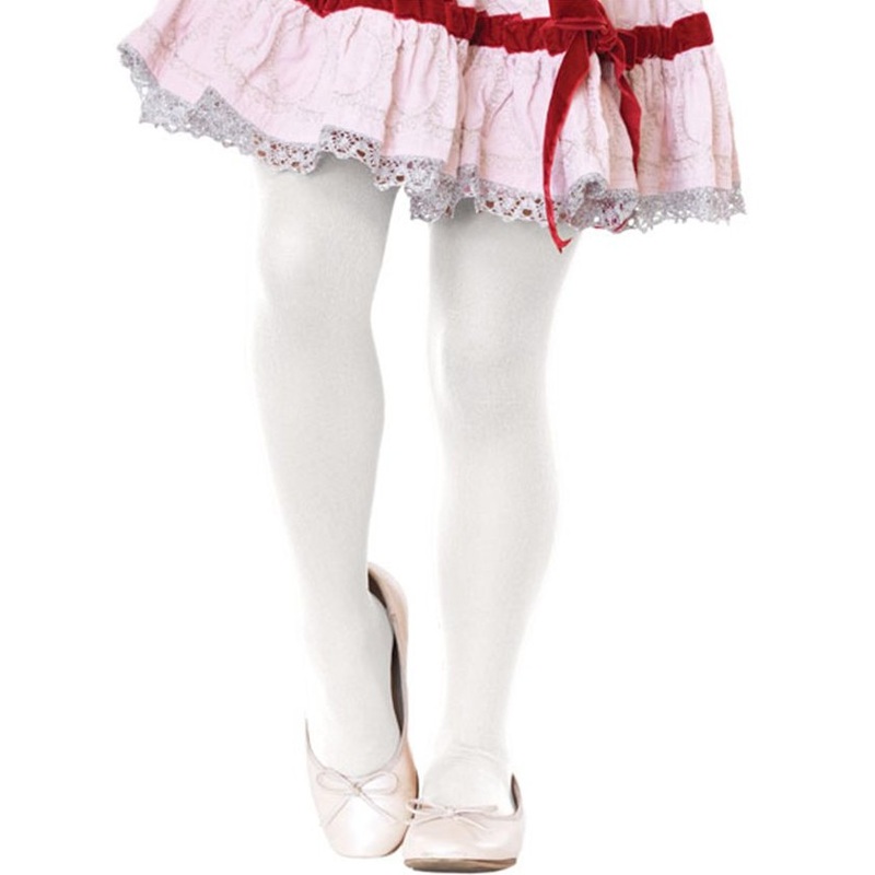 White tights Marie 4-6 years