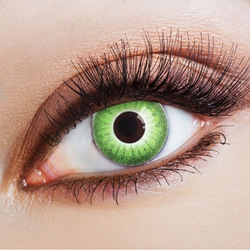 Annual contact lens Green fire
