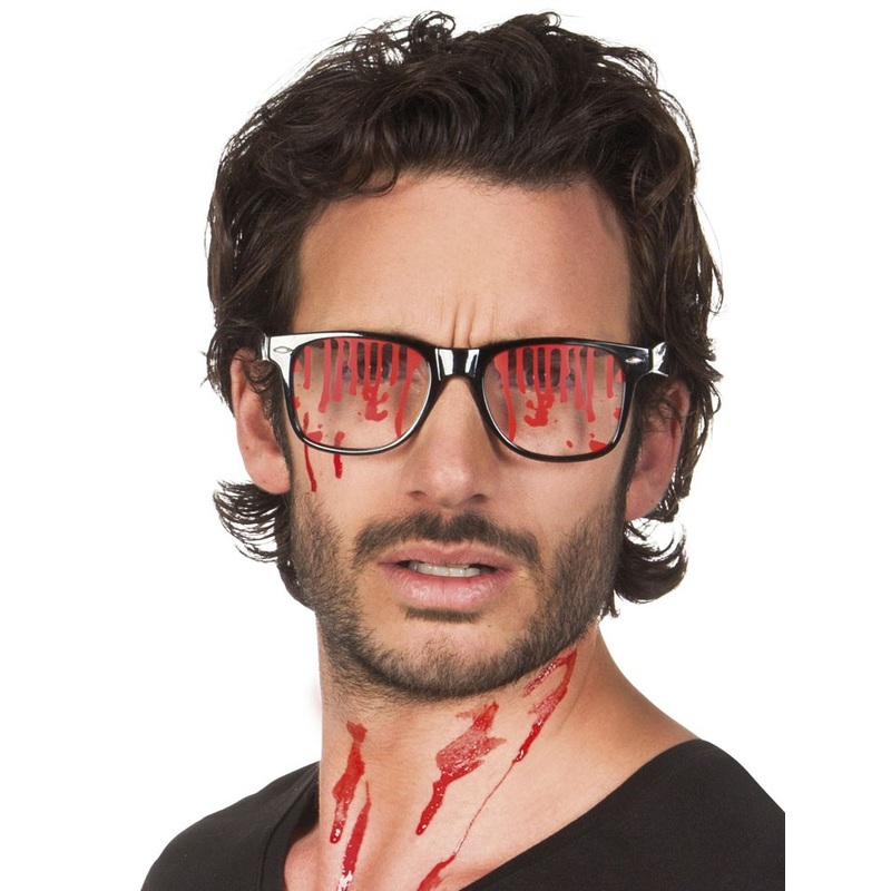 Blood-smeared glasses
