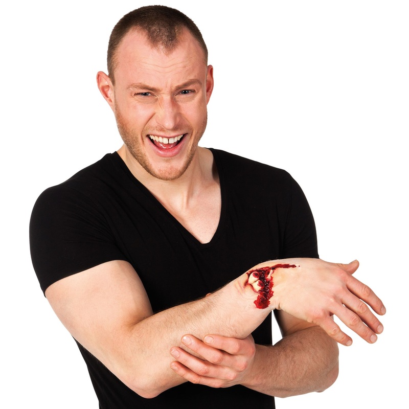 Bloody bone fracture latex application