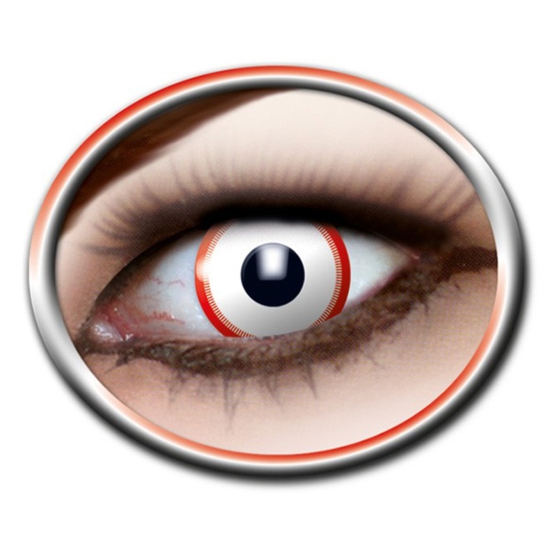 Bloody white horror contact lenses