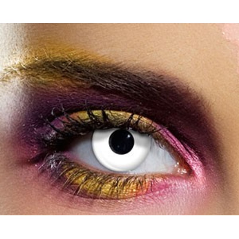 Contact lenses horror white