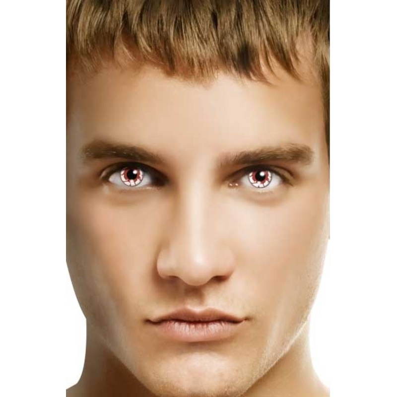 Contact lenses zombie horror look