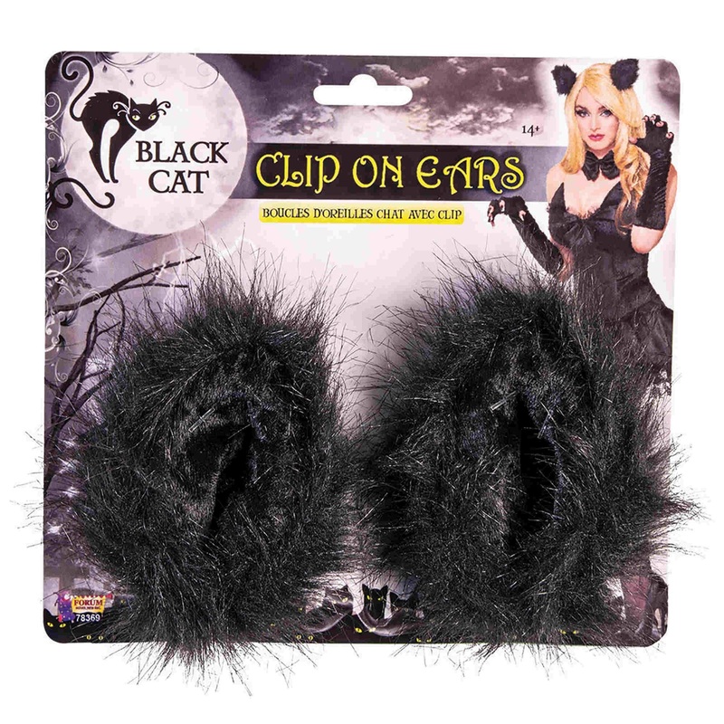 Fluffy cat ears with clips