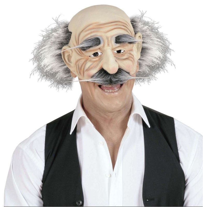 Grandpa mask with hair & beard