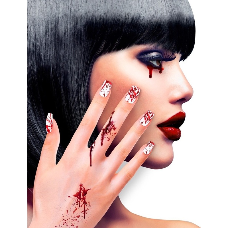 Halloween blood fingernails set of 12