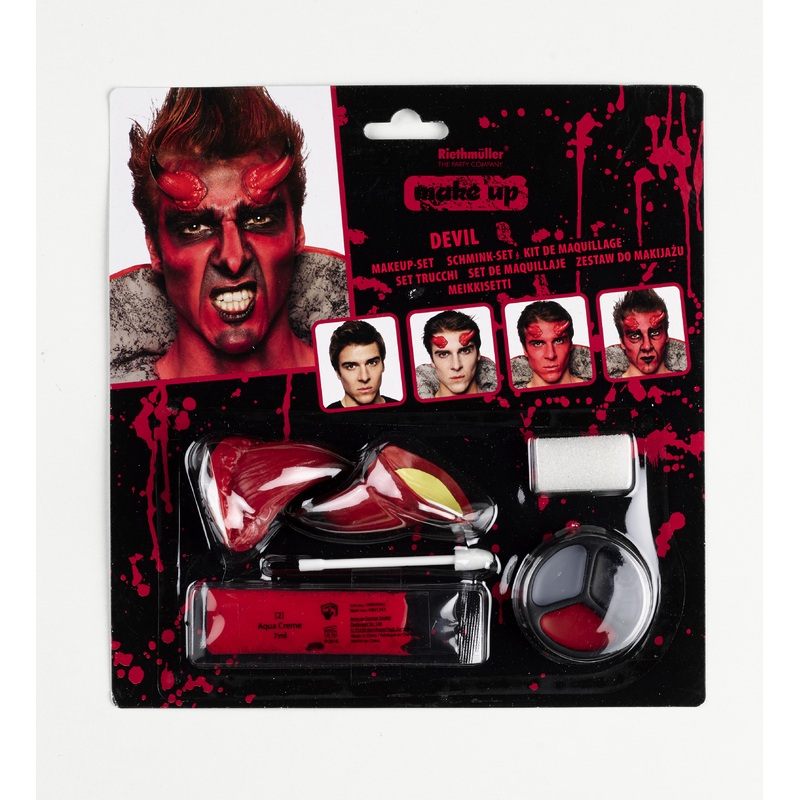 Halloween devil makeup set