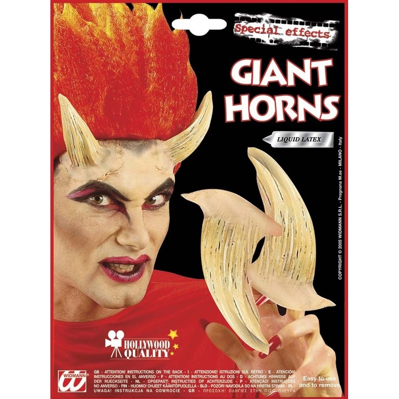 Halloween horror horns devil demon evil latex