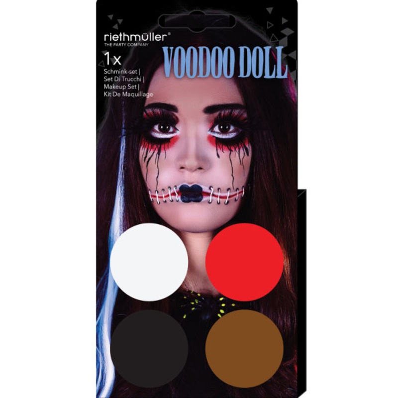 Horror doll make-up 4 colors
