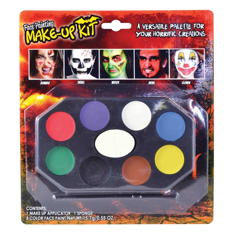 Horror Halloween make-up palette
