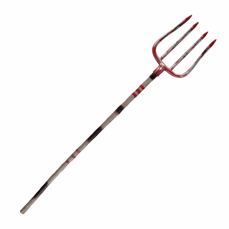 Horror pitchfork bloody