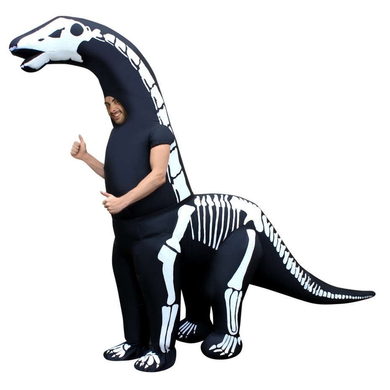 Huge dinosaur skeleton costume inflatable