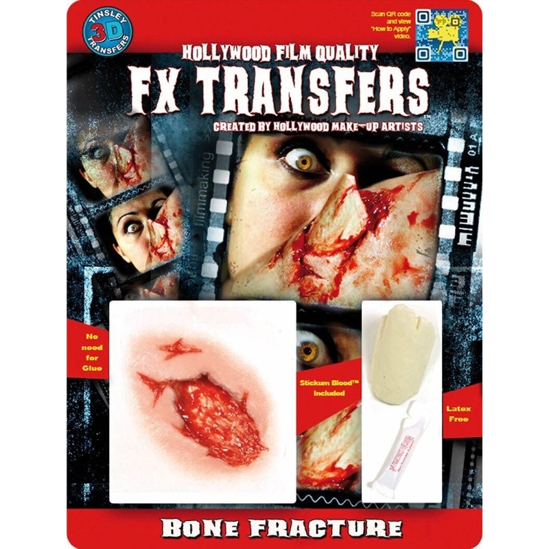 Self-adhesive 3D fracture tattoo
