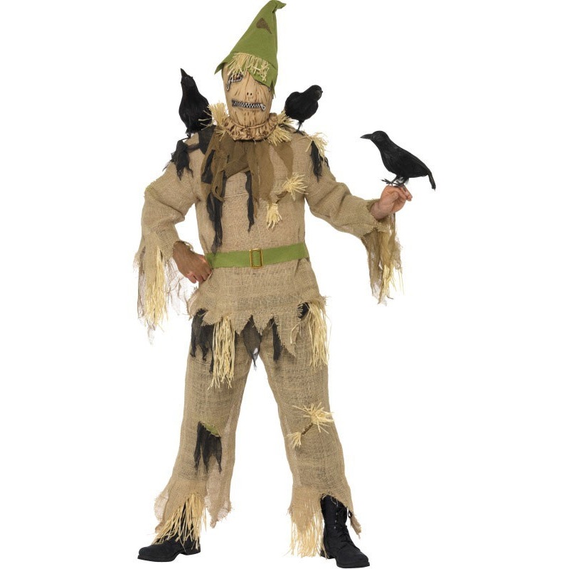 Straw man zombie Halloween costume M