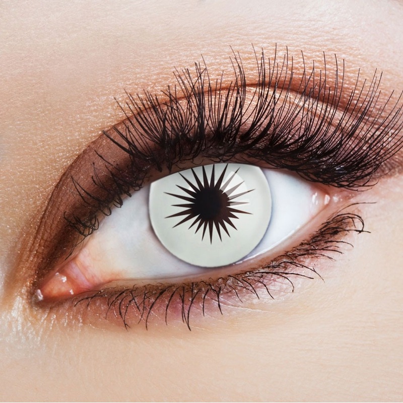 White horror contact lenses