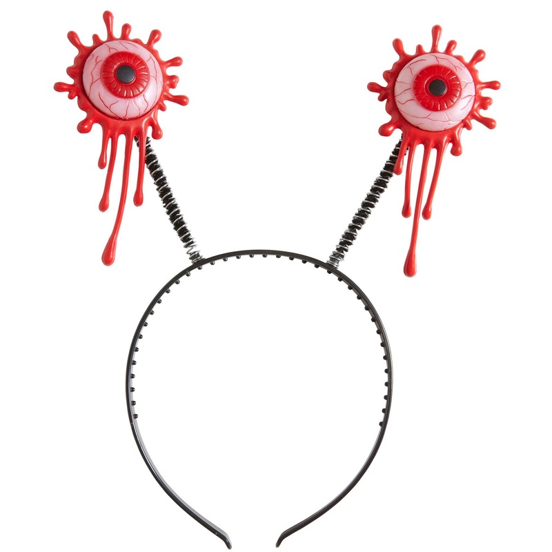 Wiggle-eye headband with blood