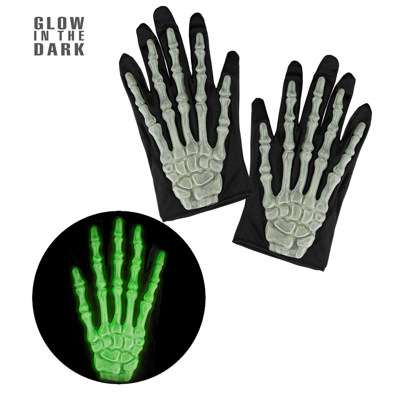 3D skeleton gloves Tanea for children fluorescent