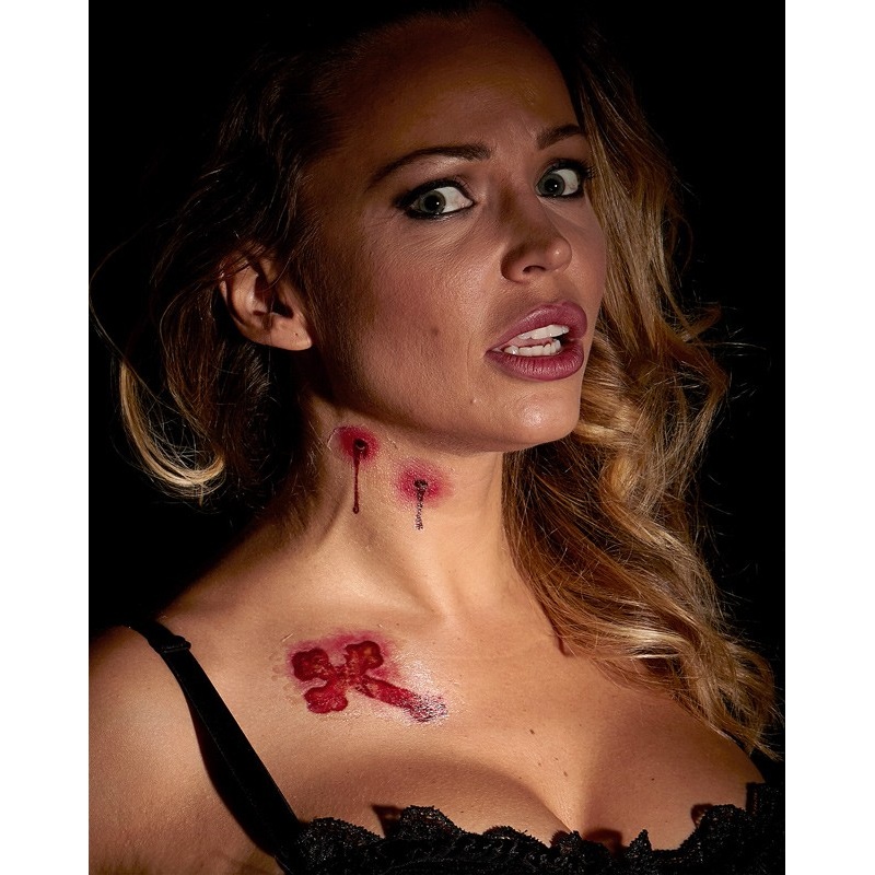 6 Vampire Bite Tattoo Transfers