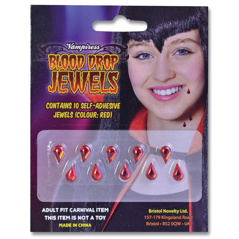 Adhesive drops of blood
