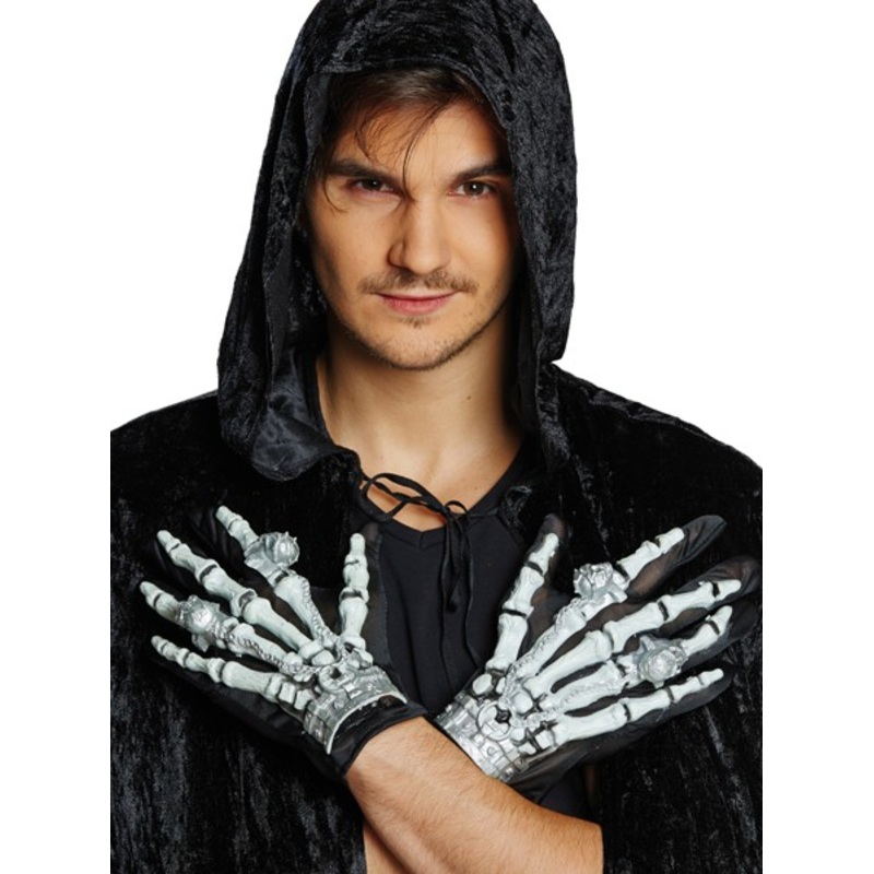 Bony skeleton warrior gloves