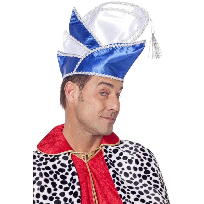 Cap of the carnival prince in blue and white