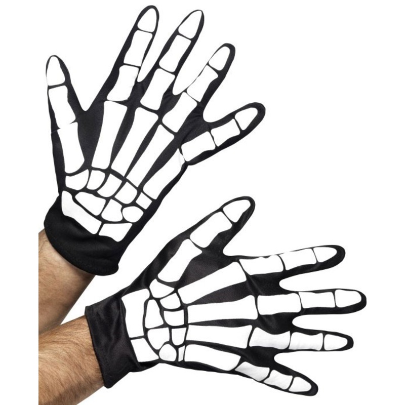 Creepy boneman gloves for men