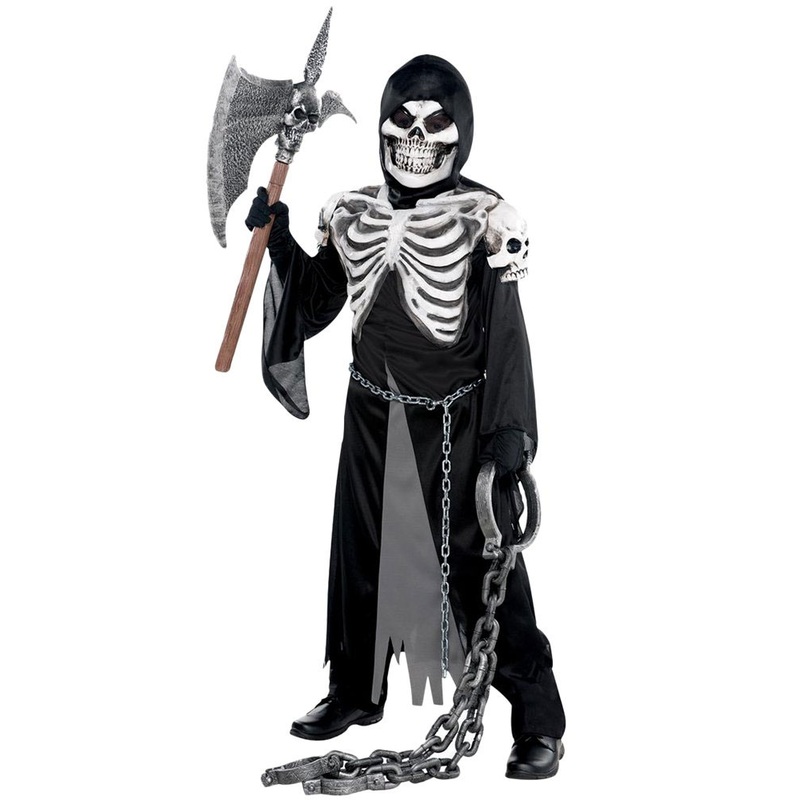 Creepy skeleton guardian child costume