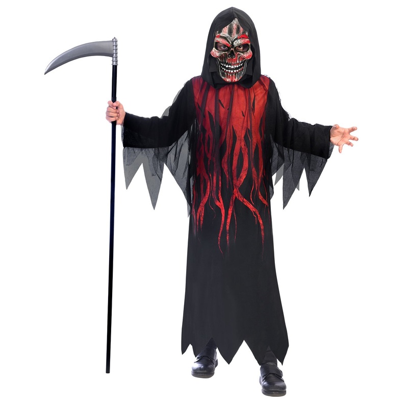 Devilish Grim Reaper boy costume