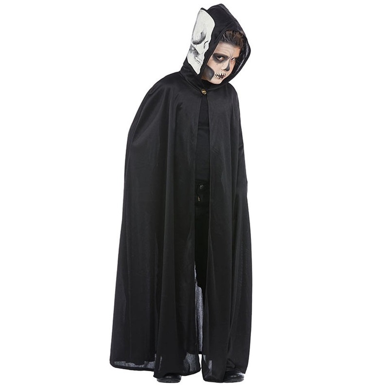 Glow in the dark skeleton cape for children 128