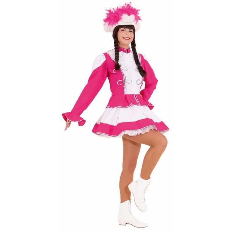 Pink and white Funkenmariechen Tanzmarie costume 36