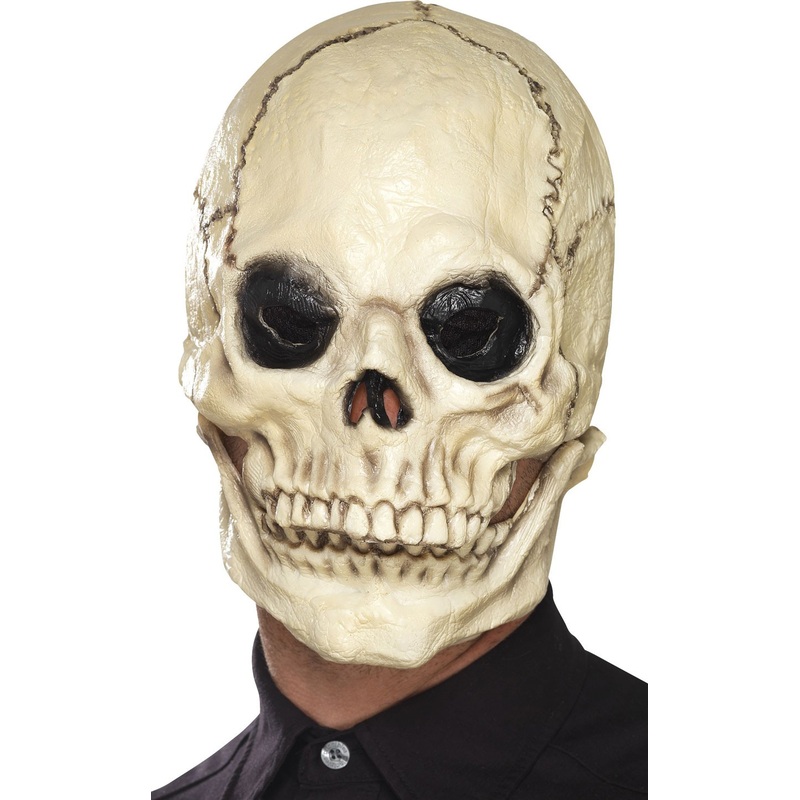 Poseable jaw skull mask