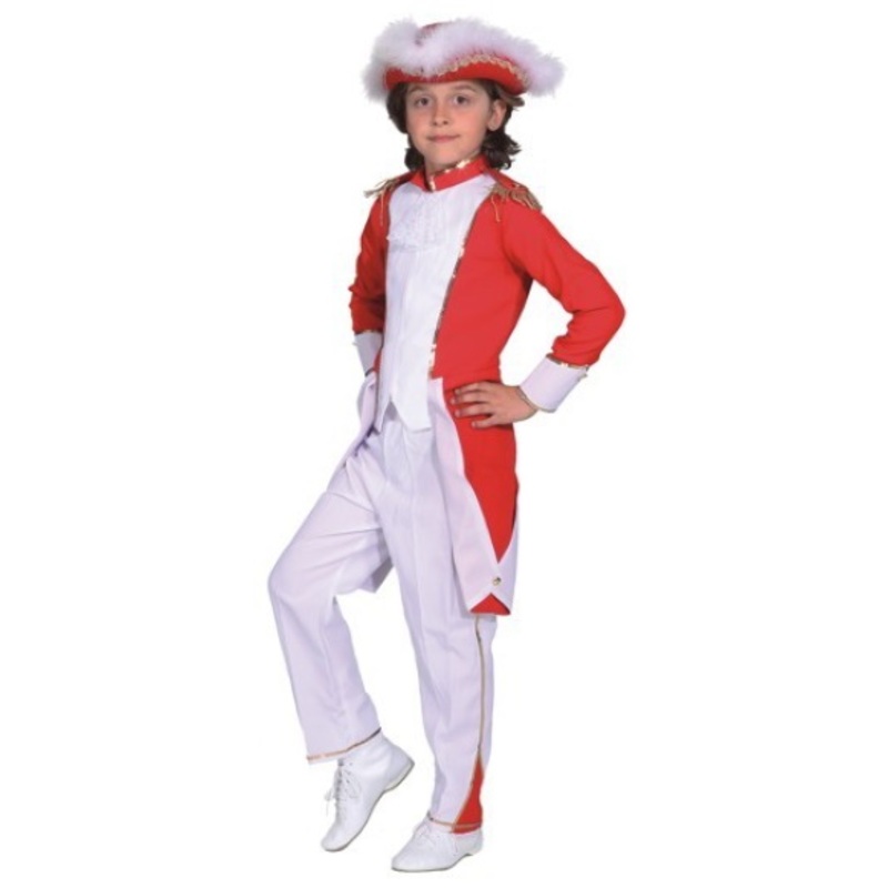 Red Gardemajor costume for children 128