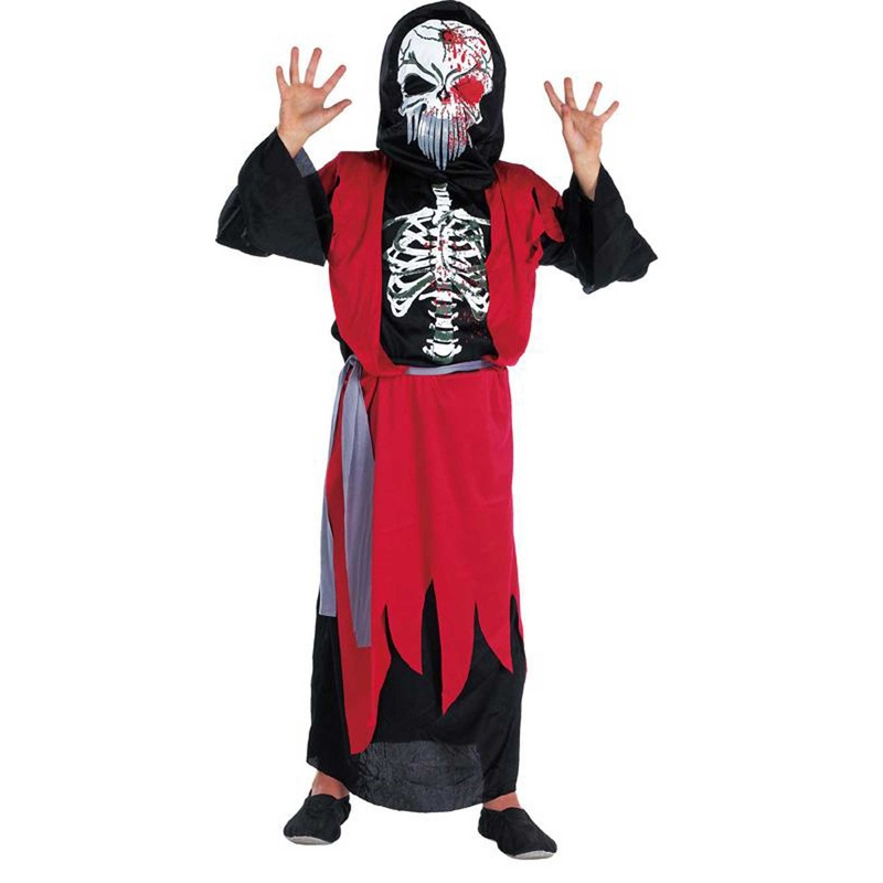 Red zombie skeleton cowl 116
