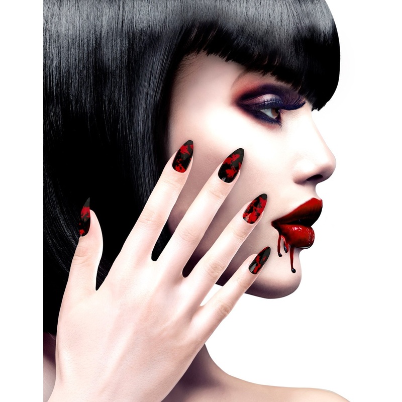 Set of 12 Bloody Fingernails