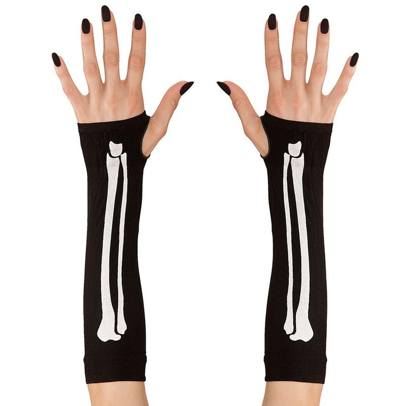 Skeleton arm warmers