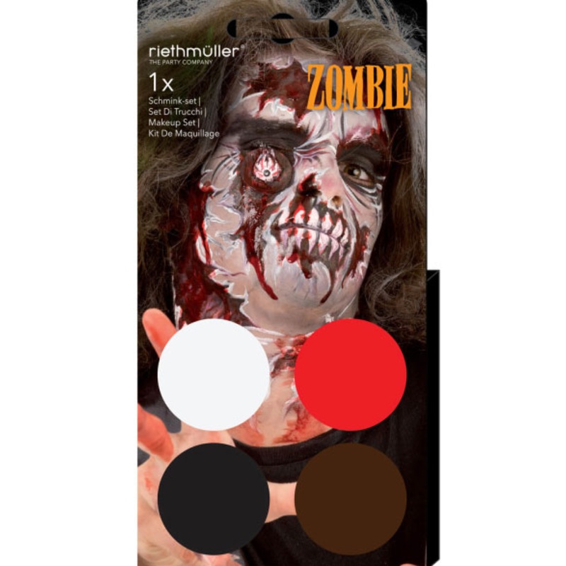 Zombie makeup 4 colors