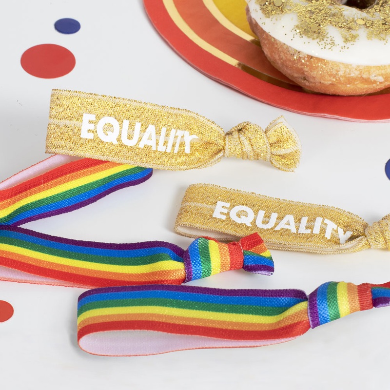 5 Rainbow Equality bracelets