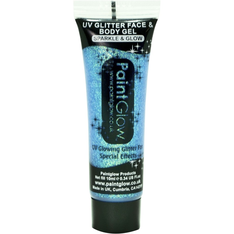 Blue UV glitter eyeliner