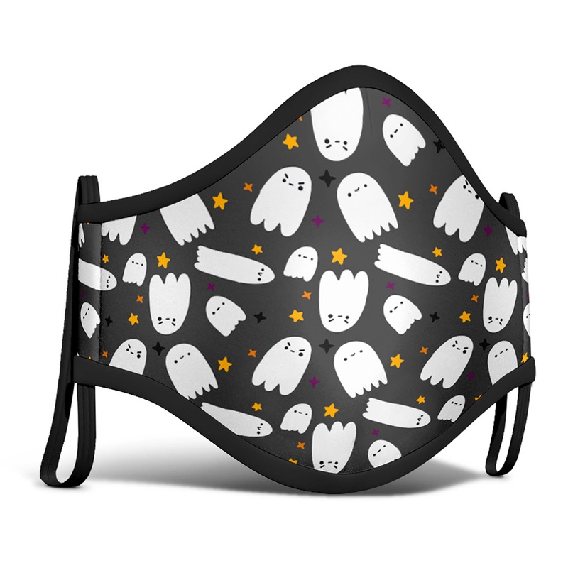 Children mouth and nose mask ghost