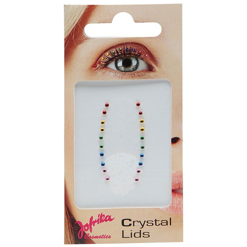 Eyelid crystals multicolored