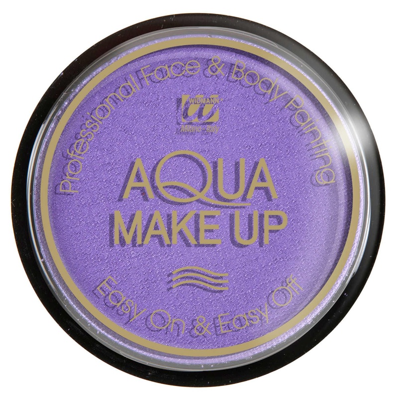Face and body aqua make up purple