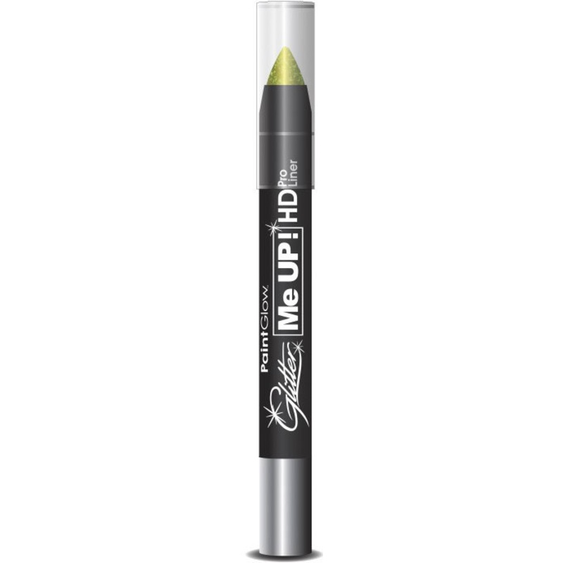 Golden glitter makeup stick