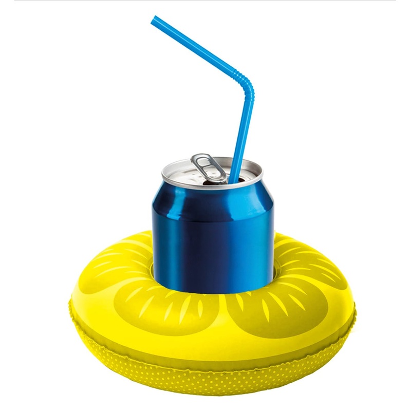 Inflatable lemon cup holder