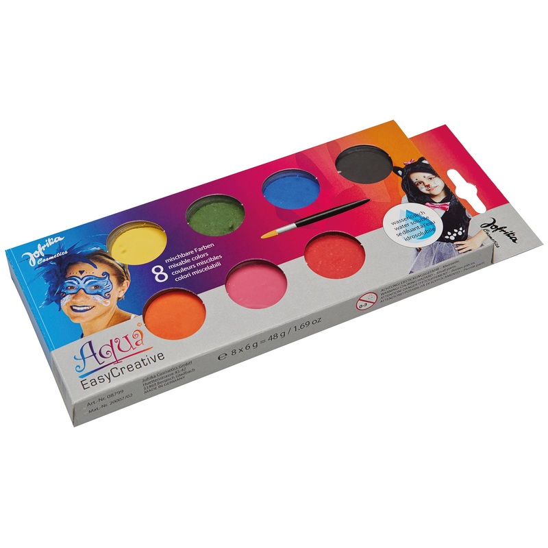 Make-up palette Aqua colors