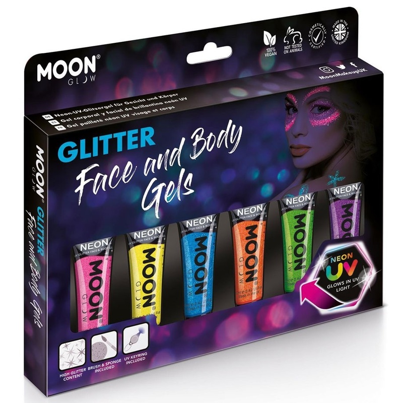 Moon Neon UV Glitter Make-up Plus
