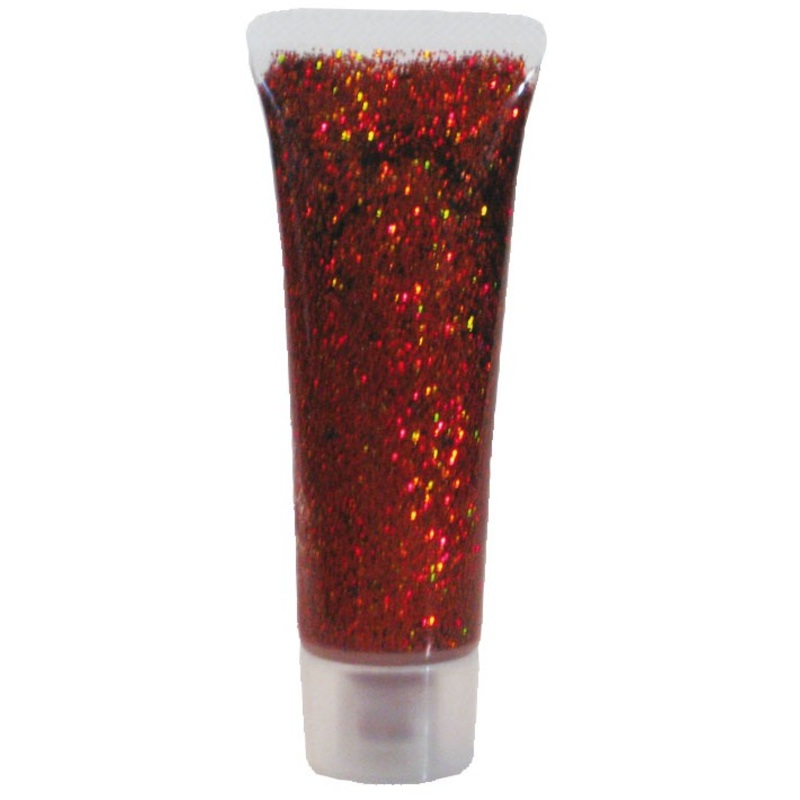 Orange glitter gel